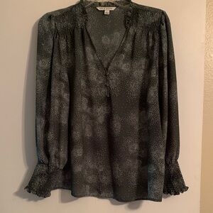 Zac & Rachel Black and White Patterned Blouse